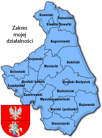 zakres działalności - województwo podslakie